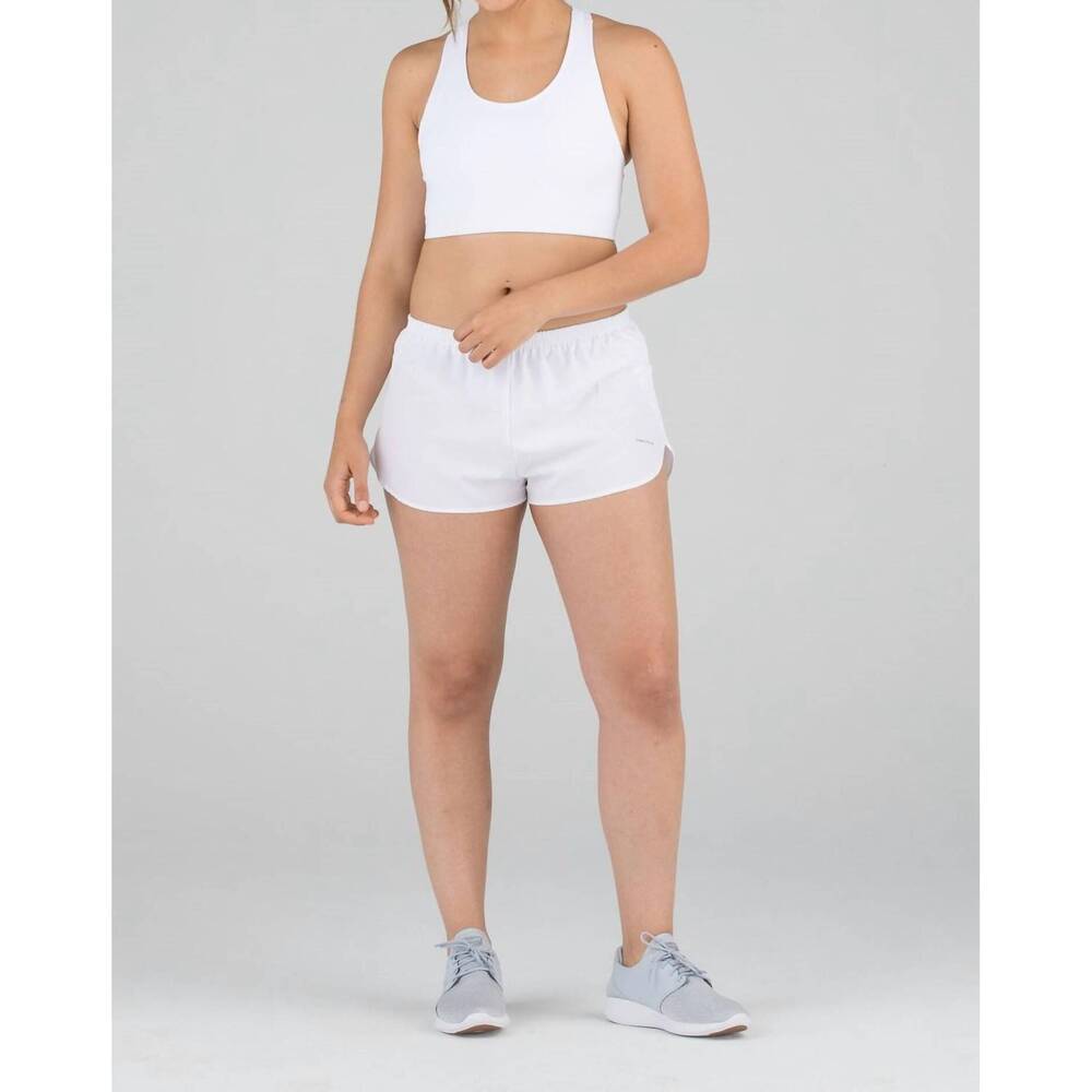 NEW BOA stretch 1" elite split short in white